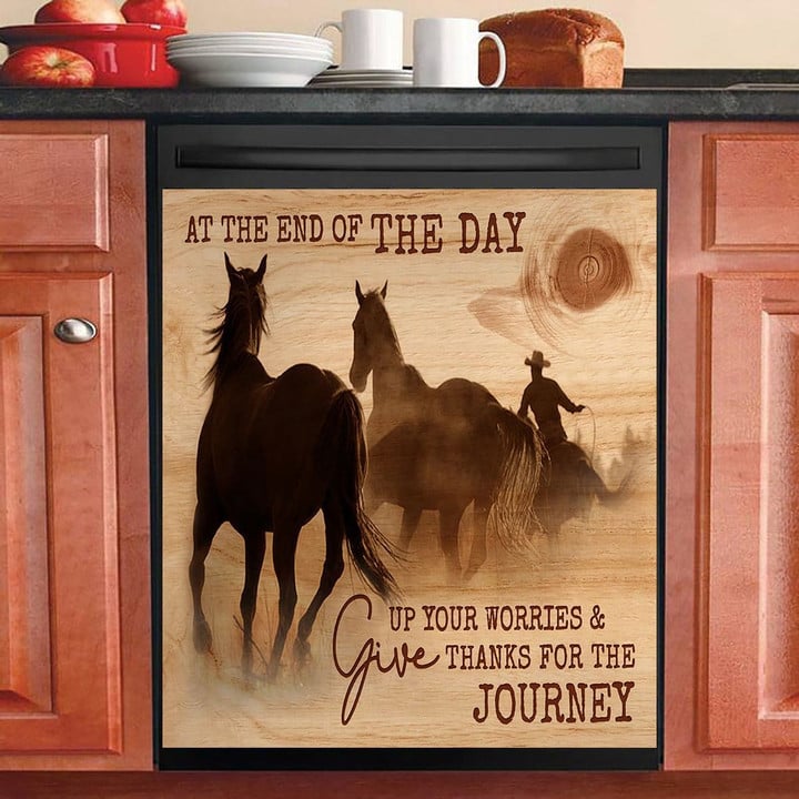 Horse Give Thanks For The Journey NI1211007VB Decor Kitchen Dishwasher Cover