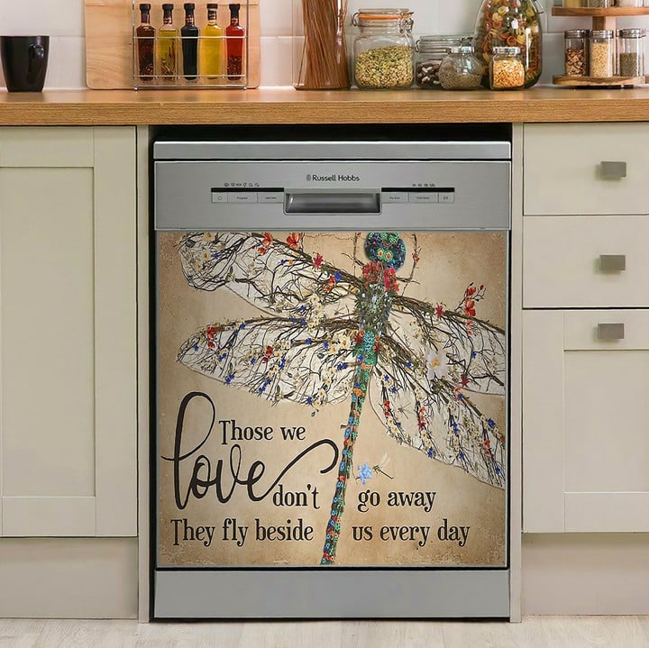 They Fly Beside Us Every Day Dragonfly NI2310071KL Decor Kitchen Dishwasher Cover