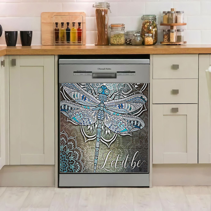 Dragonfly Let It Be TH1111111CL Decor Kitchen Dishwasher Cover