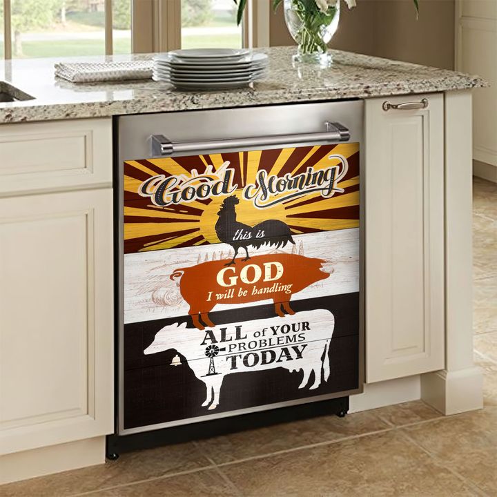 Farm AM0510480CL Decor Kitchen Dishwasher Cover