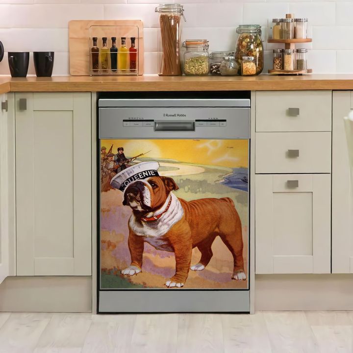 English Bulldog NC0711484CL Decor Kitchen Dishwasher Cover