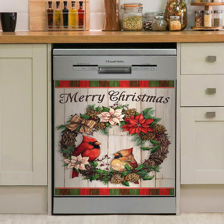 Cardinal Merry Christmas NI1010011HN Decor Kitchen Dishwasher Cover