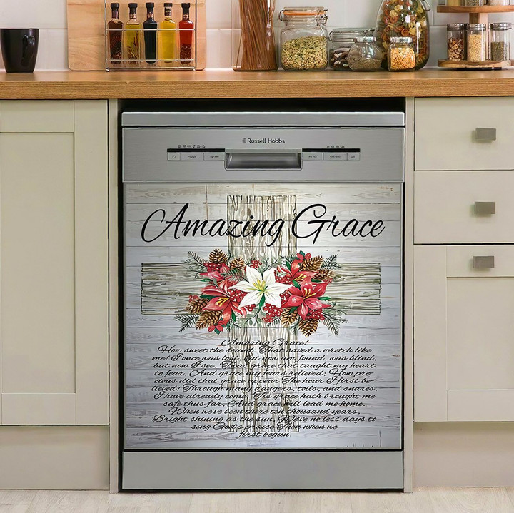 Amazing Grace Christmas Cross NI1310003KL Decor Kitchen Dishwasher Cover