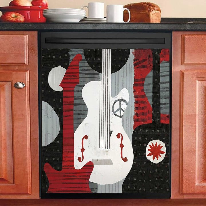 Guitars Peace NI2010026TT Decor Kitchen Dishwasher Cover
