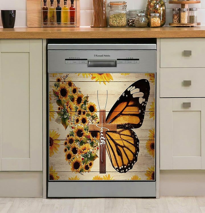 Faith Sunflower Butterflies NI0810039DD Decor Kitchen Dishwasher Cover