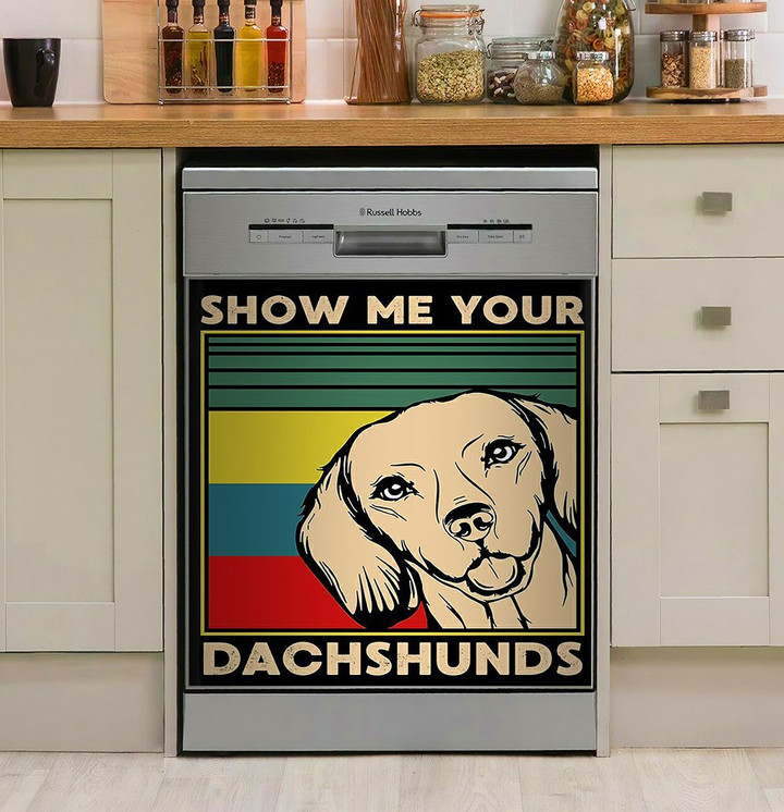 Dachshund Show Me Your NI06100137DD Decor Kitchen Dishwasher Cover