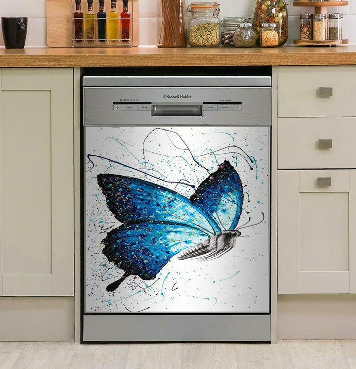 Blue Freedom Butterfly NI1712268DD Decor Kitchen Dishwasher Cover
