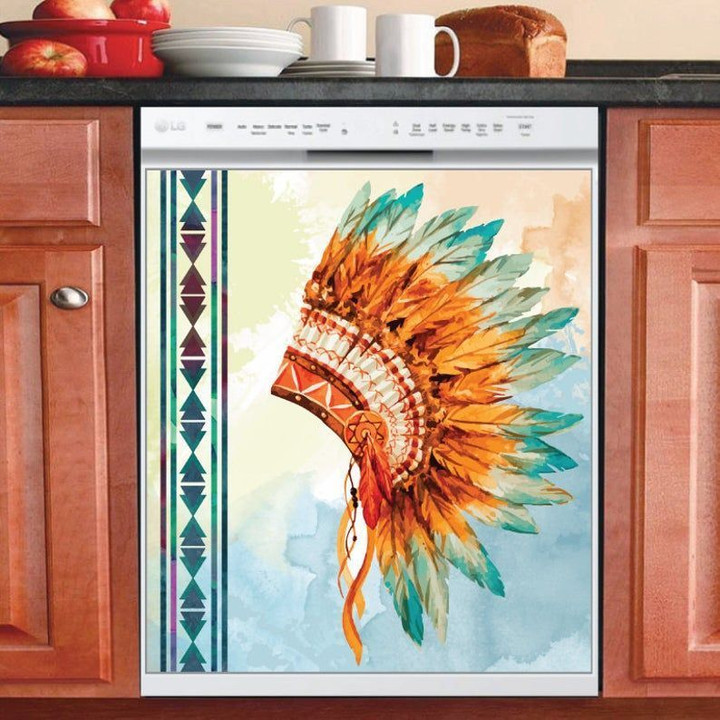 Native Chief Headdress AM0710466CL Decor Kitchen Dishwasher Cover