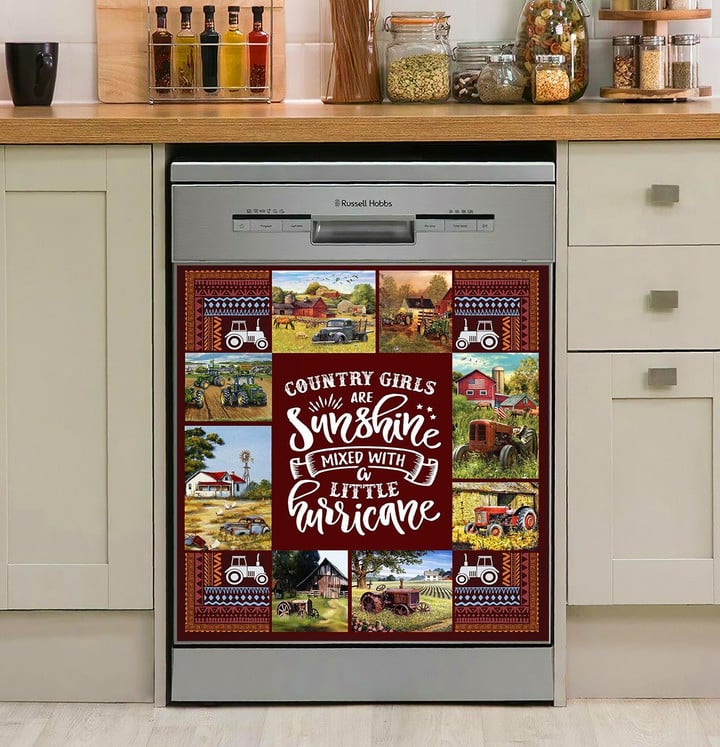 Country Girls NI2410005HN Decor Kitchen Dishwasher Cover