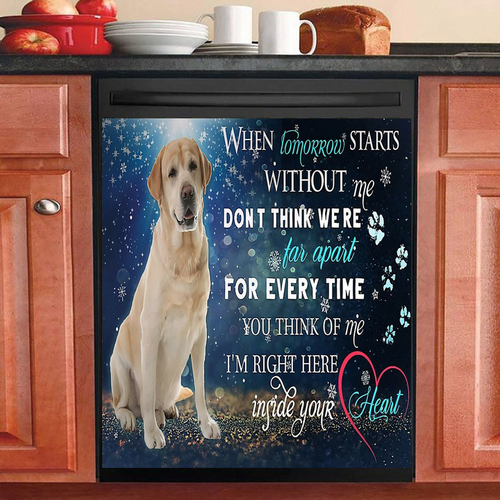 Labrador Inside Your Heart NI1610140KL Decor Kitchen Dishwasher Cover