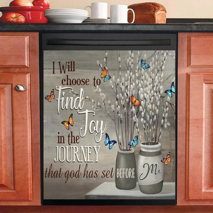 Butterfly Choose To Find Joy In Journey God Has Set NI0711020KL Decor Kitchen Dishwasher Cover