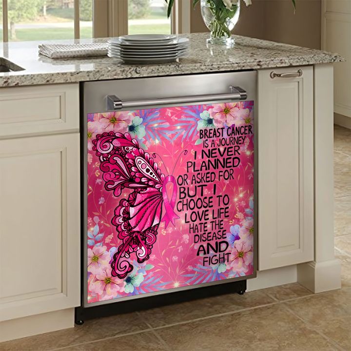 Butterfly Breast Cancer AM0710068CL Decor Kitchen Dishwasher Cover