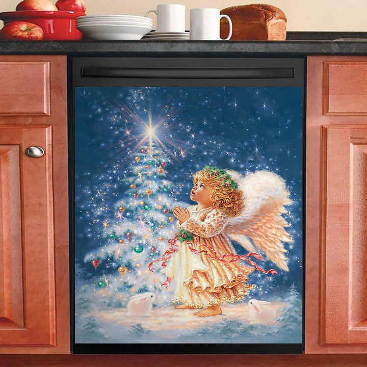 My Christmas Wish Little Angel NI2410071KL Decor Kitchen Dishwasher Cover