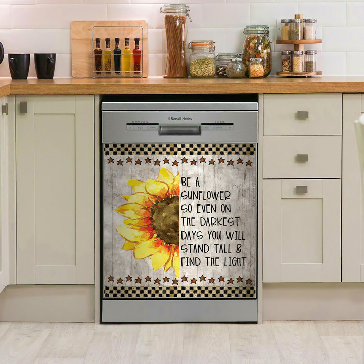 Pretty Sunflower Quote NI3009137NT Decor Kitchen Dishwasher Cover