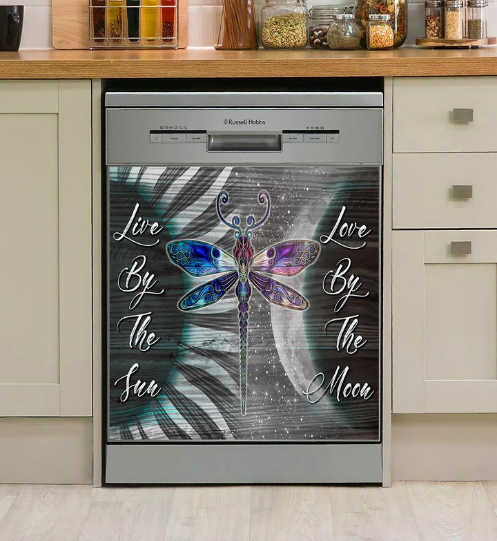 Dragonfly Live By The Sun Love By The Moon NI0310005HY Decor Kitchen Dishwasher Cover