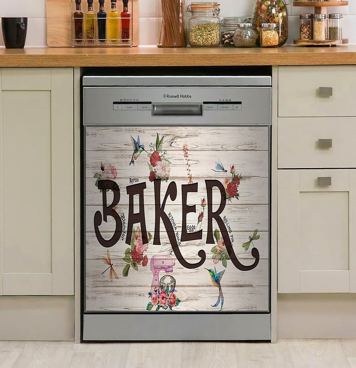 Baking Flower NI0710008NT Decor Kitchen Dishwasher Cover