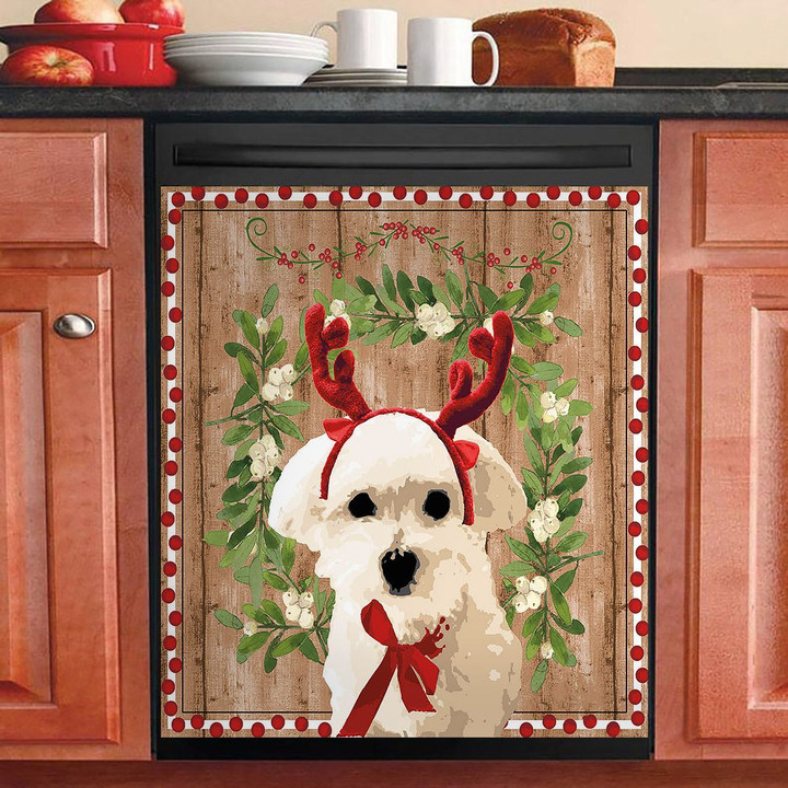 Cute Puppy Christmas NI2611068NT Decor Kitchen Dishwasher Cover