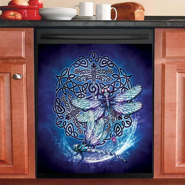 Celtic Dragonfly NI2410021KL Decor Kitchen Dishwasher Cover