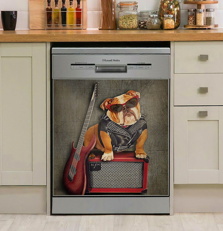 Bulldog And Hard Rock NI0912317DD Decor Kitchen Dishwasher Cover