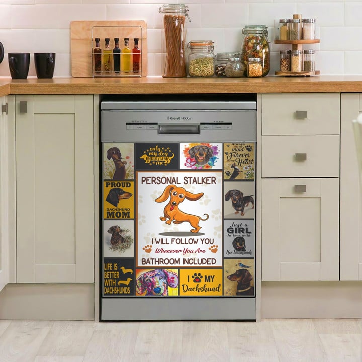Dachshund Dog AM0510377CL Decor Kitchen Dishwasher Cover