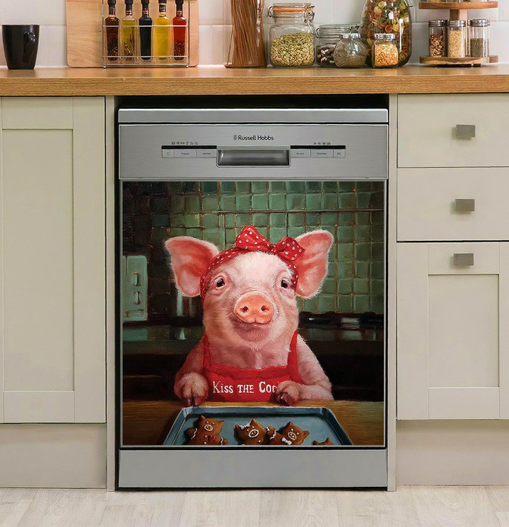 Gingerbread Pigs NI1012160DD Decor Kitchen Dishwasher Cover