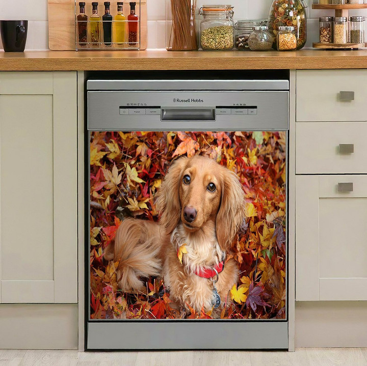 Autumn Little Dachshund NI0911003KL Decor Kitchen Dishwasher Cover