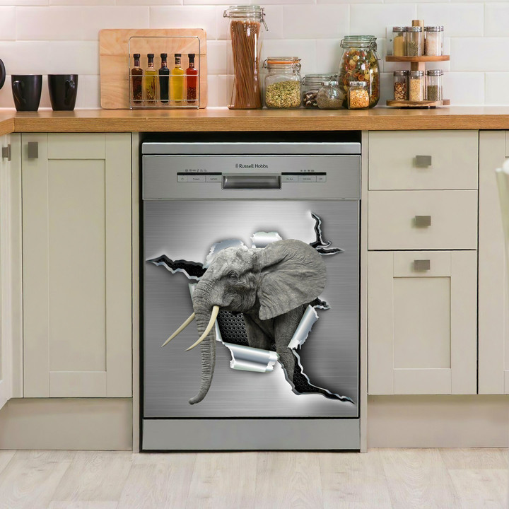 Elephant AM0710510CL Decor Kitchen Dishwasher Cover