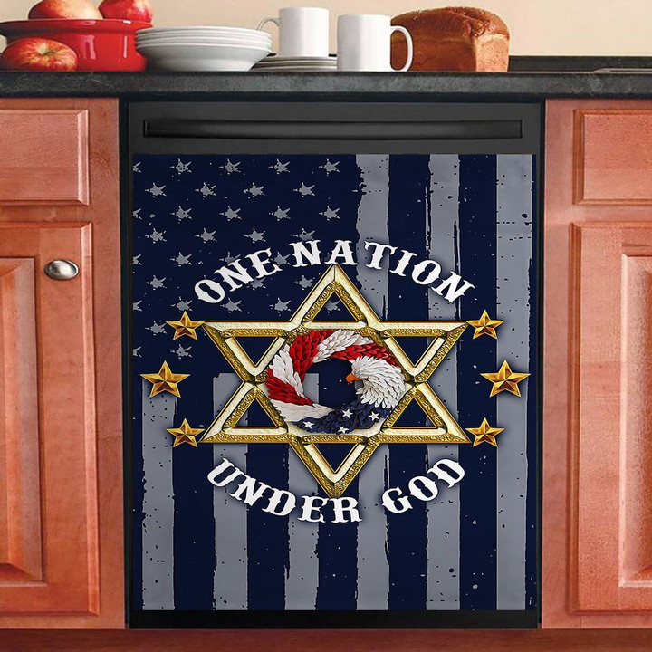 Judaism One Nation Under God NI2710041KL Decor Kitchen Dishwasher Cover