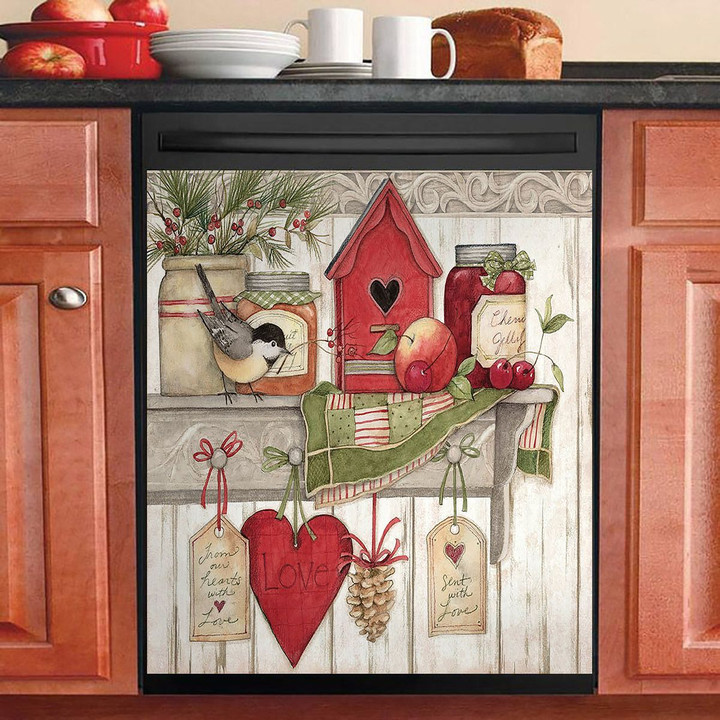 Canning Cardinal Love NI2611033NT Decor Kitchen Dishwasher Cover