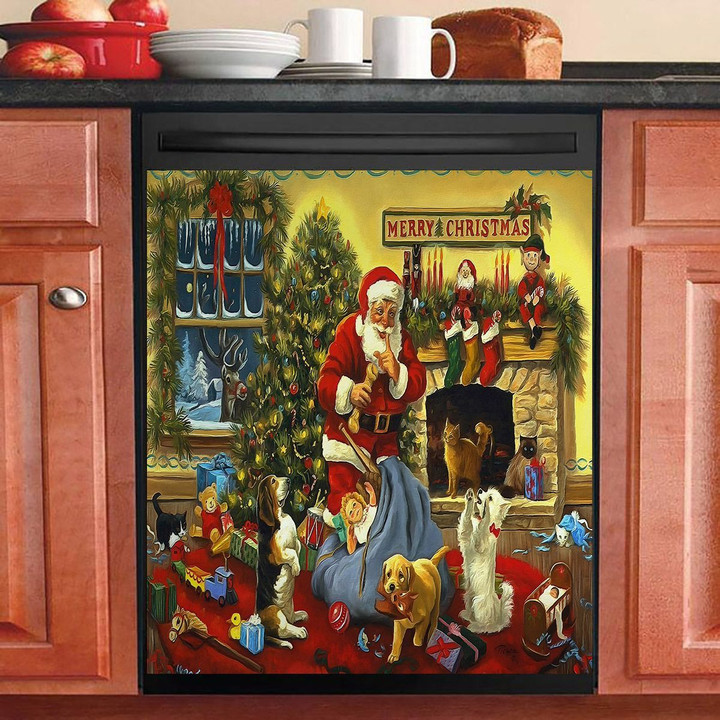 Merry Christmas Presents From Santa NI2810046KL Decor Kitchen Dishwasher Cover