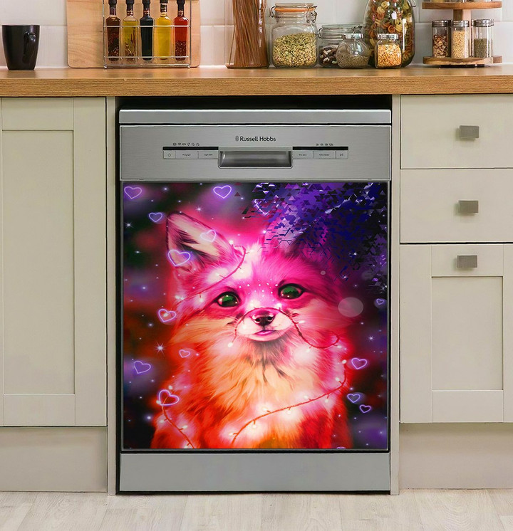 Fox Cute NI2001008YD Decor Kitchen Dishwasher Cover
