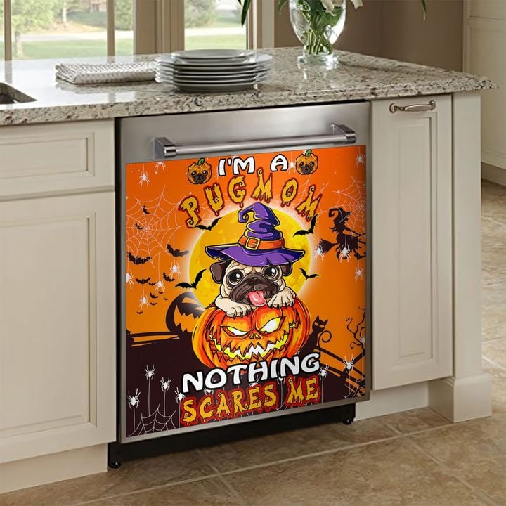 Pug Halloween AM0710102CL Decor Kitchen Dishwasher Cover