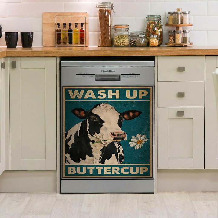 Wash Up Buttercup Cow NI0110018KL Decor Kitchen Dishwasher Cover