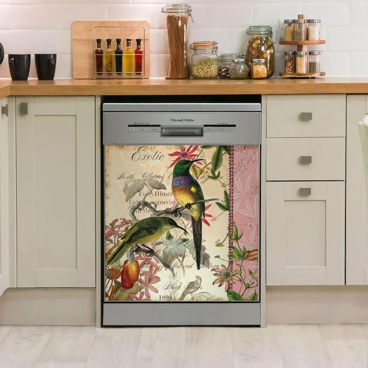 Humming Bird Exotic TH1211521CL Decor Kitchen Dishwasher Cover