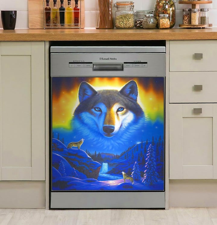 Fox Spirit NI1802023YD Decor Kitchen Dishwasher Cover