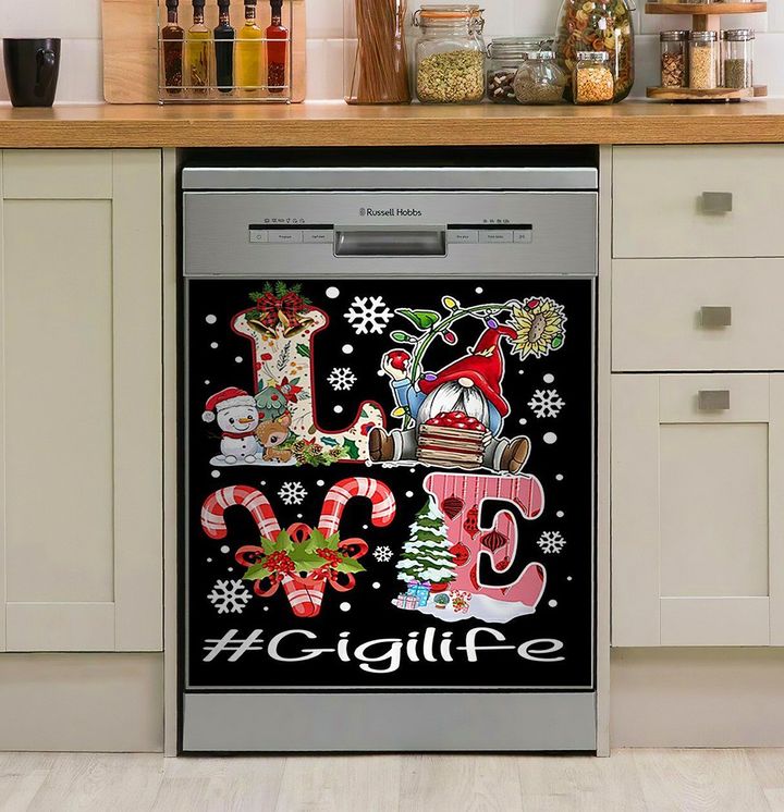 Love Gigi Life New Christmas Art NI0912109DD Decor Kitchen Dishwasher Cover