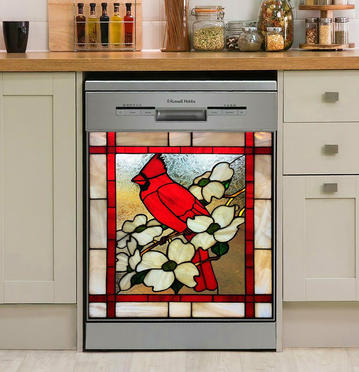 Red Cardinal Christmas NI2710005HN Decor Kitchen Dishwasher Cover
