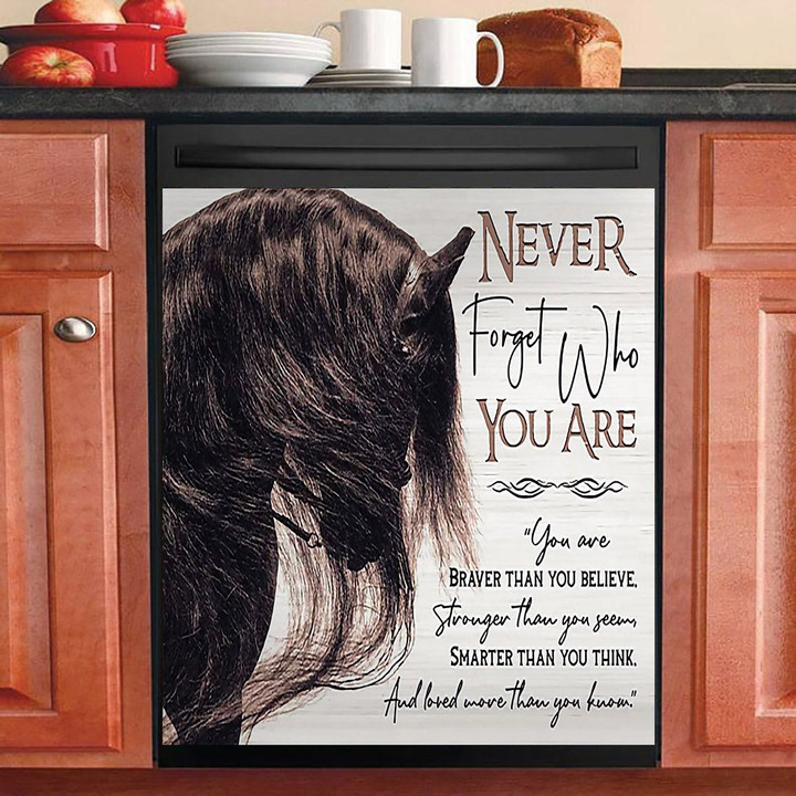 Horse Never Forget Who You Are NI0502107YC Decor Kitchen Dishwasher Cover