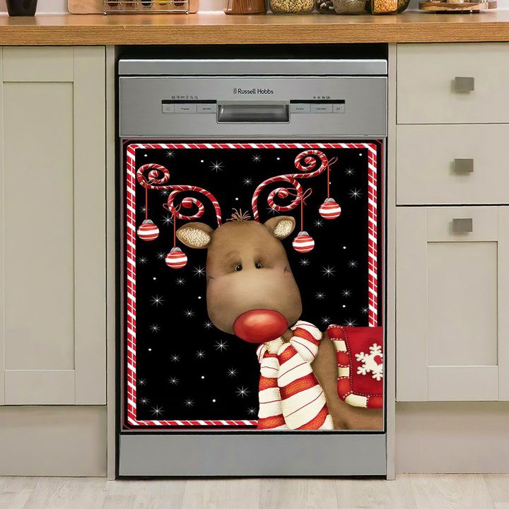 Christmas Reindeer NI1611012MT Decor Kitchen Dishwasher Cover