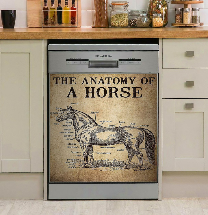 Horse The Anatomy NI0912142DD Decor Kitchen Dishwasher Cover