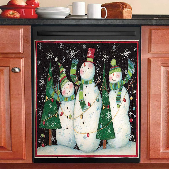 Three Snowmen NI1501217YC Decor Kitchen Dishwasher Cover