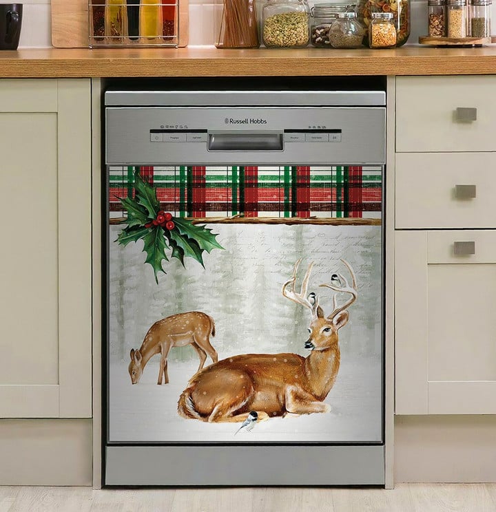 Deer Woodland Lodge NI2711125NT Decor Kitchen Dishwasher Cover
