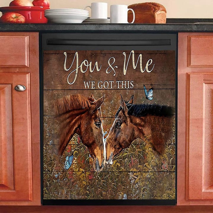 Horse You And Me NI0502113YC Decor Kitchen Dishwasher Cover