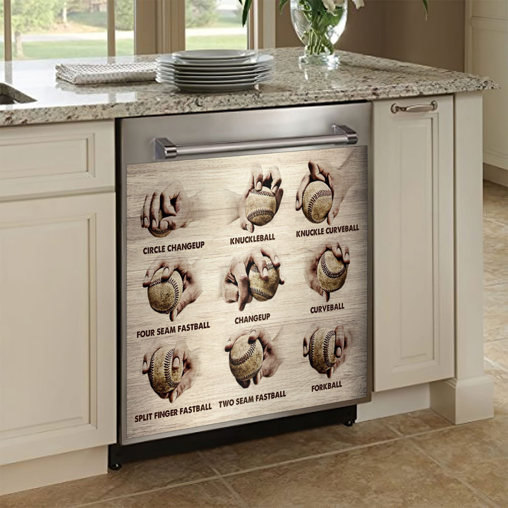 Baseball AM0610943CL Decor Kitchen Dishwasher Cover