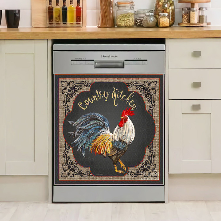 Rooster Country Kitchen TH1911010CL Decor Kitchen Dishwasher Cover