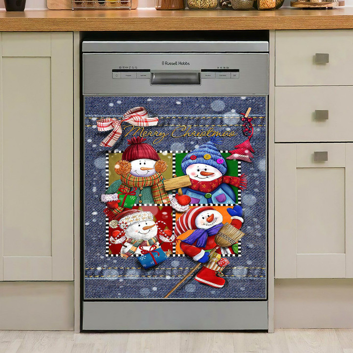 Merry Christmas Snowman NI1611019MT Decor Kitchen Dishwasher Cover