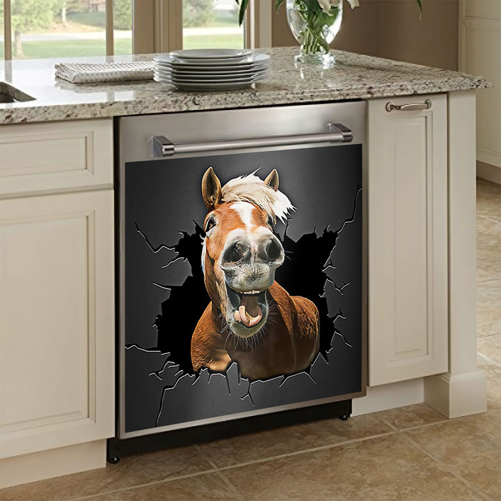 Horse TH2110106CL Decor Kitchen Dishwasher Cover