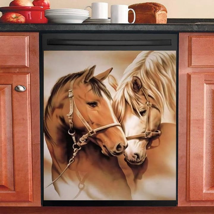 Beautiful Horse Lover Couple NI0211009KL Decor Kitchen Dishwasher Cover