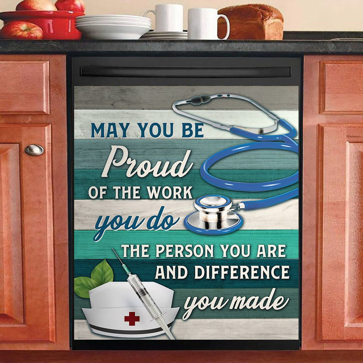 Nurse Proud The Work NI0711079KL Decor Kitchen Dishwasher Cover