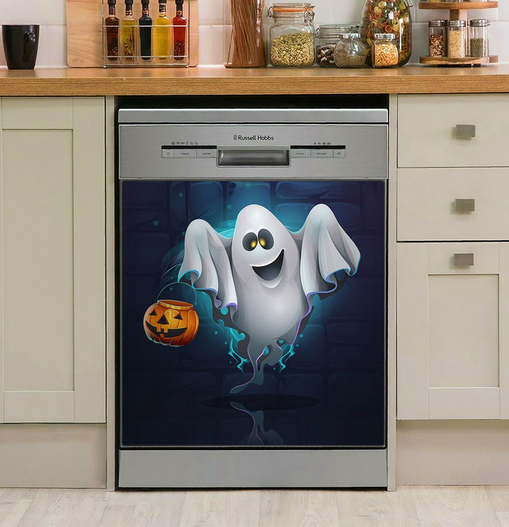 Cartoon Ghost NI0910003NT Decor Kitchen Dishwasher Cover